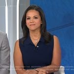 Laura’s navy flared polo dress on Today