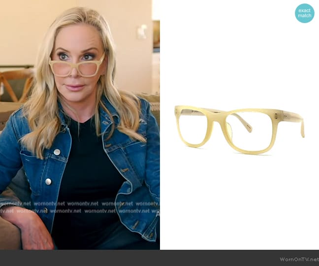 Linda Farrow 357 Glasses worn by Shannon Beador on The Real Housewives of Orange County