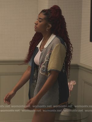 Amira's embroidered shirt on Bel-Air