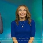Lori's blue tie waist dress on Good Morning America