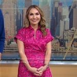 Lori’s pink printed dress on Good Morning America