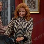 Maggie’s houndstooth print dress on Days of our Lives