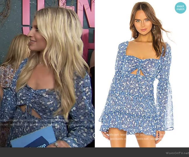 Majorelle Ailish Mini Dress worn by Ashley Bellman on E! News