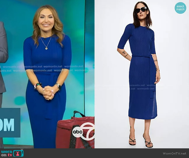Mango Bow Gown worn by Lori Bergamotto on Good Morning America