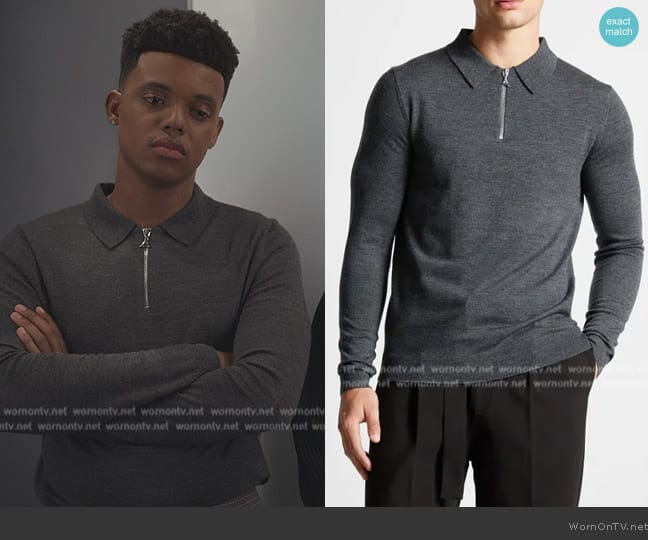 Maniere De Voir Merino Wool Sweater worn by Will Smith (Jabari Banks) on Bel-Air