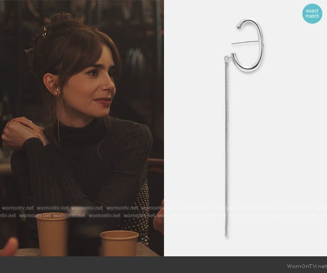 Mara Paris Morning Dance Earrings worn by Emily Cooper (Lily Collins) on Emily in Paris