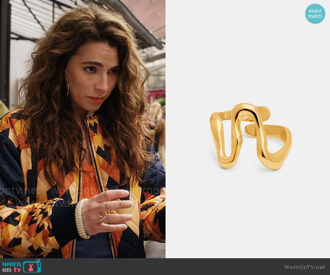 Mara Paris New Wave Ring worn by Sofia (Melia Kreiling) on Emily in Paris