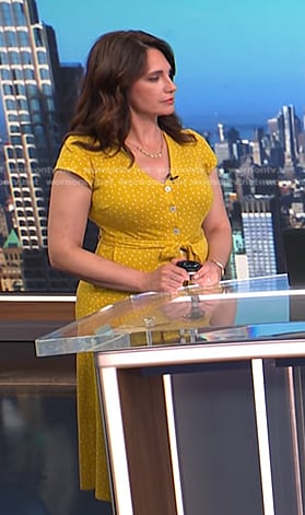 Maria's yellow polka dot dress on Today