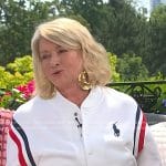 Martha Stewart’s white varsity jacket on Today