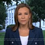 Mary’s navy tweed blazer on Good Morning America
