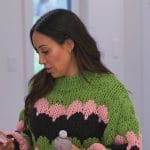 Melissa’ chunky knit sweater on The Real Housewives of New Jersey