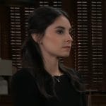 Molly’s black sheath dress on General Hospital