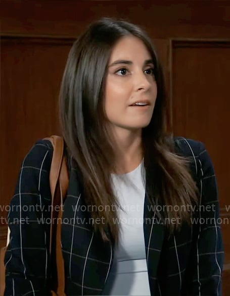 Molly's checked suit on General Hospital