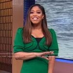 Morgan’s green midi dress on Good Morning America