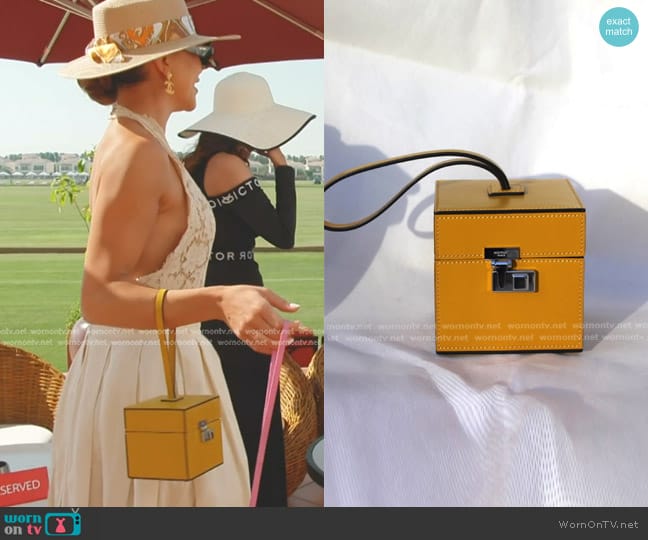 Moynat Mini Vanity Bag worn by Taleen Marie (Taleen Marie) on The Real Housewives of Dubai