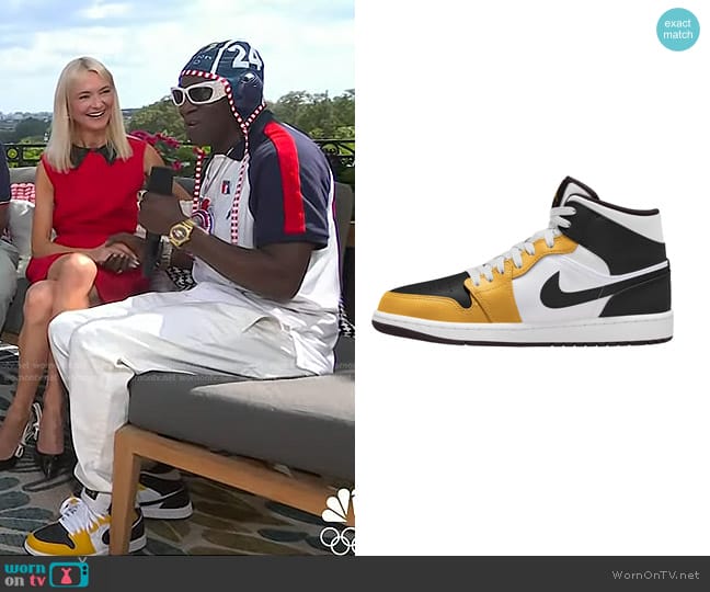 Jordan Air Jordan 1 Mid Sneaker worn by Flavor Flav on Today