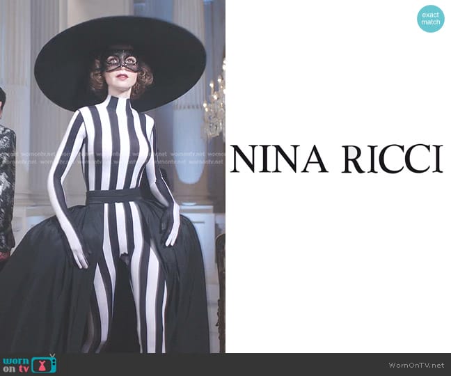 Nina Ricci custom made worn by Emily Cooper (Lily Collins) on Emily in Paris