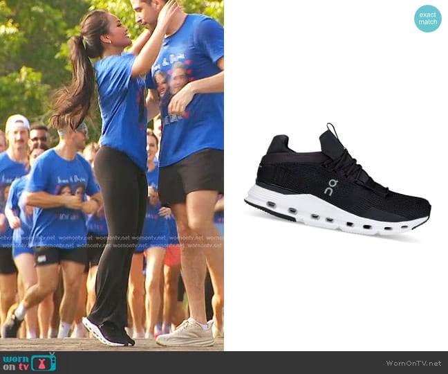 On Cloudnova Sneaker in Phantom White worn by Jenn Tran on The Bachelorette