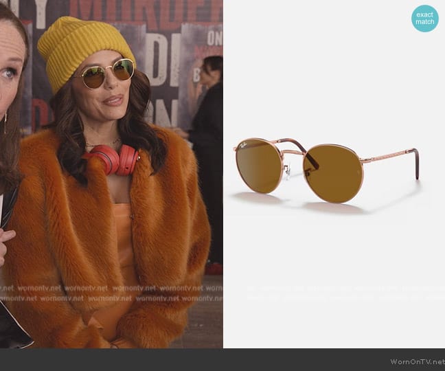 Ray-Ban New Round Sunglasses worn by Eva Longoria (Eva Longoria) on Only Murders in the Building