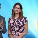 Rebecca’s navy floral dress on Good Morning America