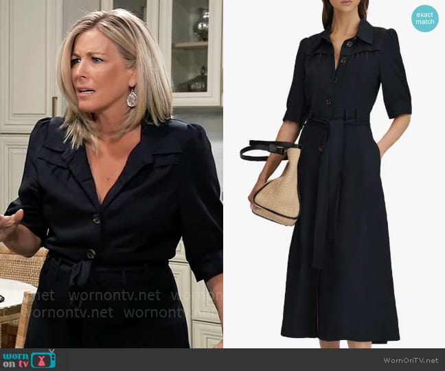 Reiss Malika Dress worn by Carly Spencer (Laura Wright) on General Hospital