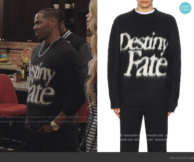 Renowned Destiny & Fate Sweater worn by Cam Watkin (Mitchell Edwards) on All American Homecoming