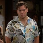 RJ’s polaroid print shirt on The Bold and the Beautiful