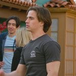 Robby’s black tee on Cobra Kai