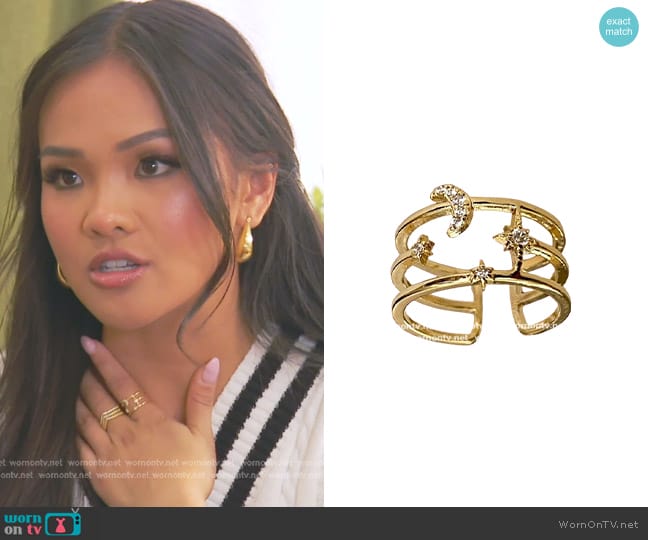 Robyn Rhodes Lyra Ring worn by Jenn Tran on The Bachelorette