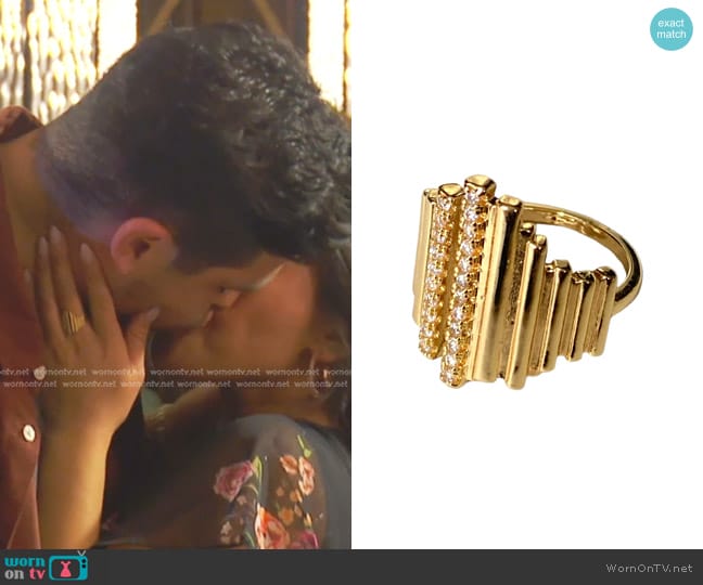 Robyn Rhodes Noah Ring worn by Jenn Tran on The Bachelorette