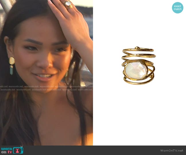 Robyn Rhodes Teddy Ring worn by Jenn Tran on The Bachelorette