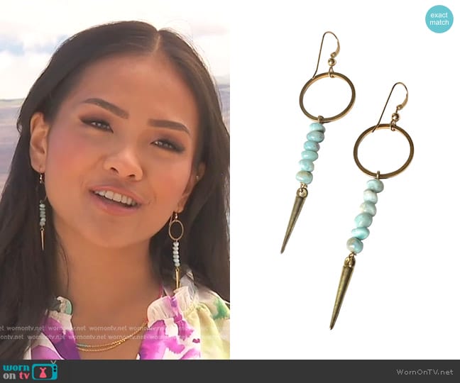 Robyn Rhodes Winter Earrings worn by Jenn Tran on The Bachelorette