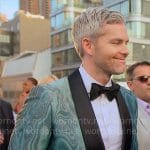 Ryan’s iridescent jacket on Owning Manhattan