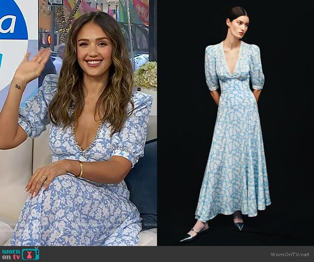 Sabina Bilenko Paige Dress worn by Jessica Alba on Today