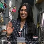 Samah Dada’s grey striped blazer on Today