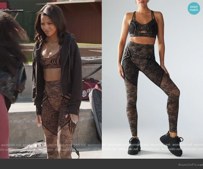 Savage x Fenty Fx-Low-Impact Sports Bra worn by Thea (Camille Hyde) on All American Homecoming