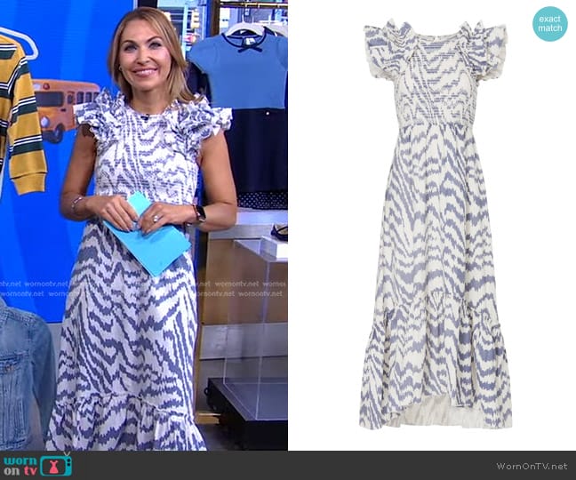 Saylor Pilar Dress worn by Lori Bergamotto on Good Morning America