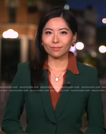 Selina Wang’s green blazer on Good Morning America