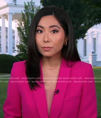 Selina Wang’s pink blazer on Good Morning America