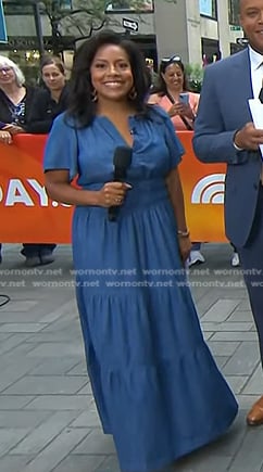 Sheinelle’s chambray maxi dress on Today