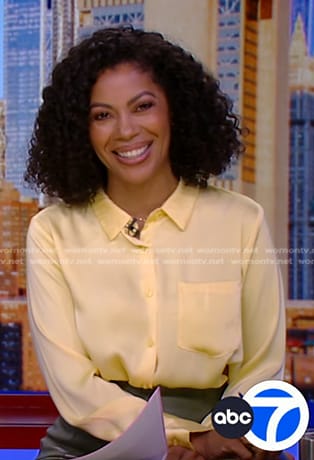 Shirleen's yellow button down shirt on Good Morning America