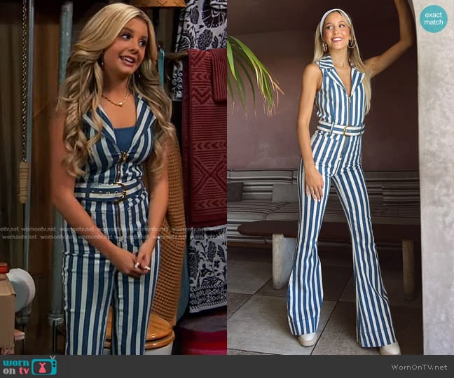 Show Me Your Mumu Jacksonville Jumpsuit worn by Destiny Baker (Mallory James Mahoney) on Bunkd