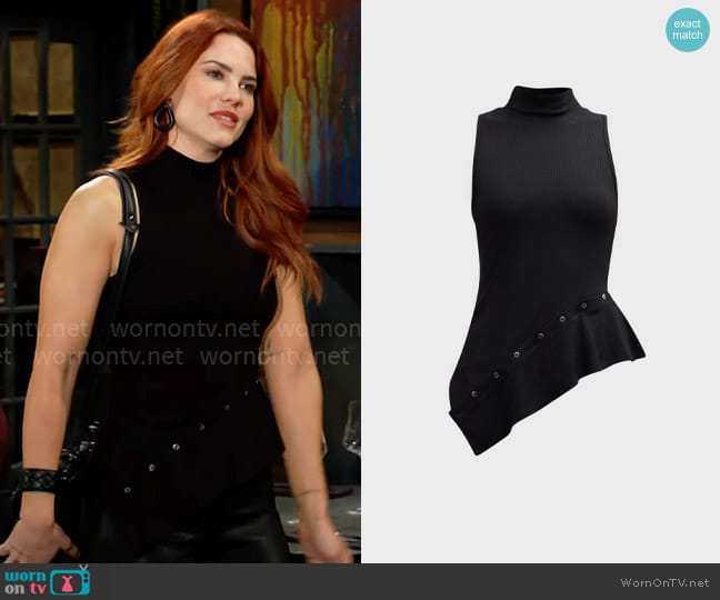 Simkhai Miko Top worn by Sally Spectra (Courtney Hope) on The Young and the Restless