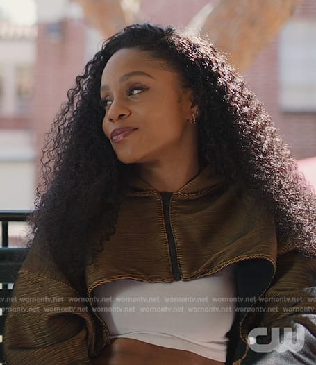 Simone's cropped jacket on All American Homecoming