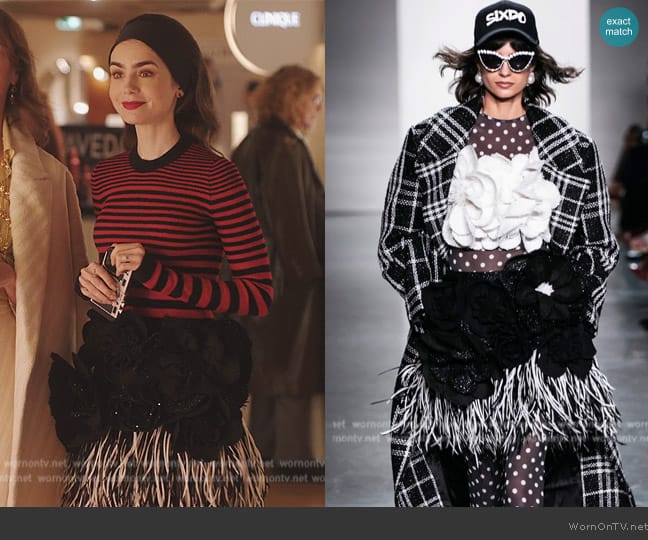 Sixdo 2024 Spring Collection worn by Emily Cooper (Lily Collins) on Emily in Paris