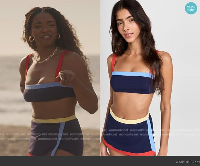 Staud Liv Bikini Top worn by Lisa (Simone Joy Jones) on Bel-Air