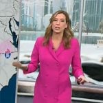 Stephanie Abrams’ pink blazer dress on CBS Mornings