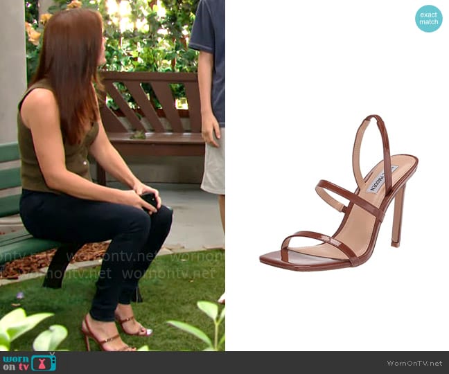 Steve Madden Gracey Sandal worn by Chelsea Lawson (Melissa Claire Egan) on The Young and the Restless