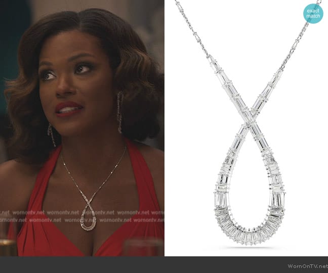 Swarovski Hyperbola Pendant Necklace worn by Vivian Banks (Cassandra Freeman) on Bel-Air