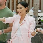 Taleen’s pink blazer and shorts on The Real Housewives of Dubai